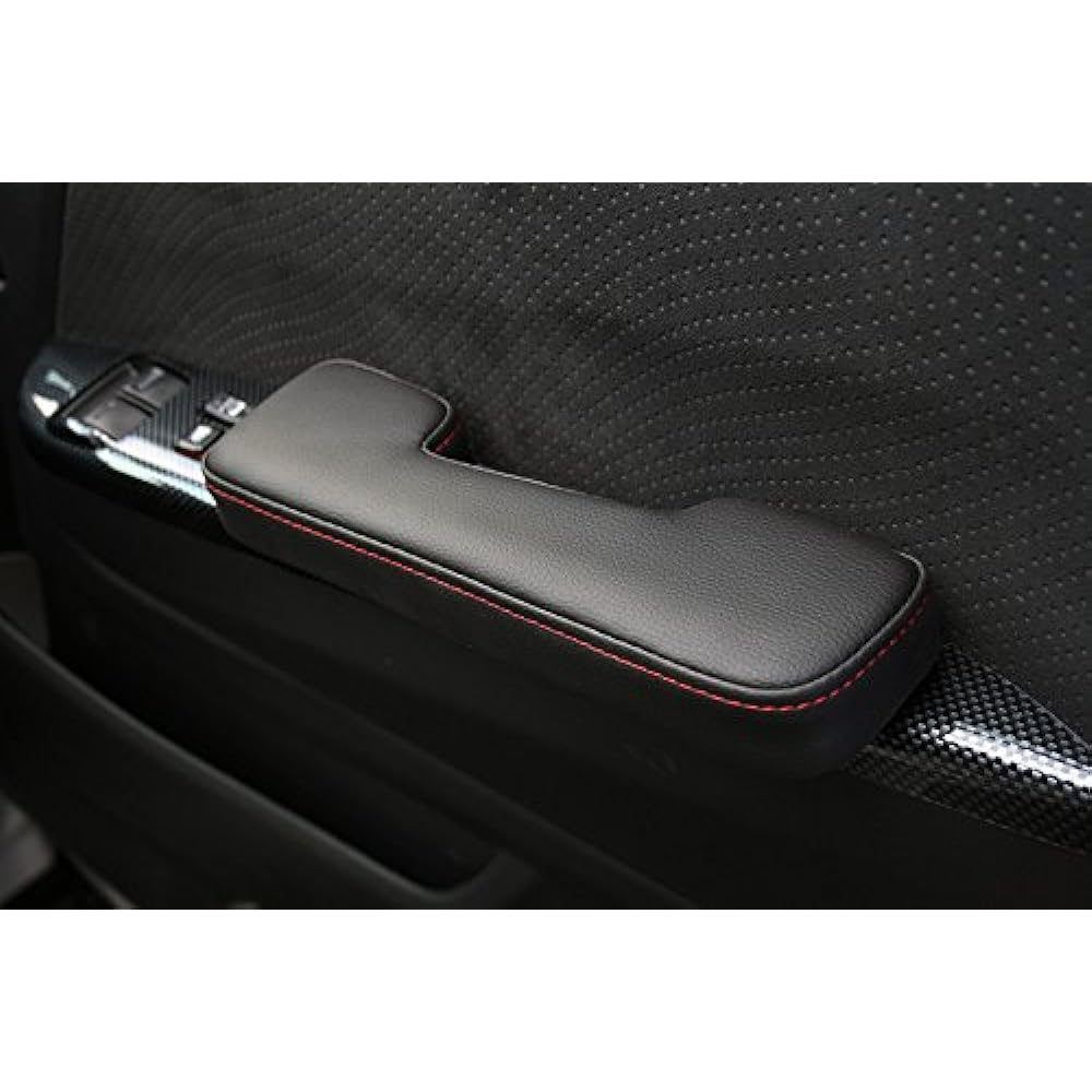TRISTAR'S [Hiace Regius Ace 200 Series 1 Type 2 Type 3 Type 4 Type 5 Type 6 Type 7 Type] Side Armrest, Door Armrest, Armrest, Left and Right Set (Red Stitch)