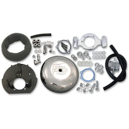 7-inch round air cleaner set with breather kit