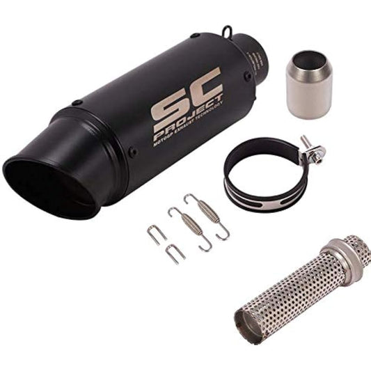 Bike muffler slip-on muffler bike silencer φ50.8 50.8mm with inner baffle