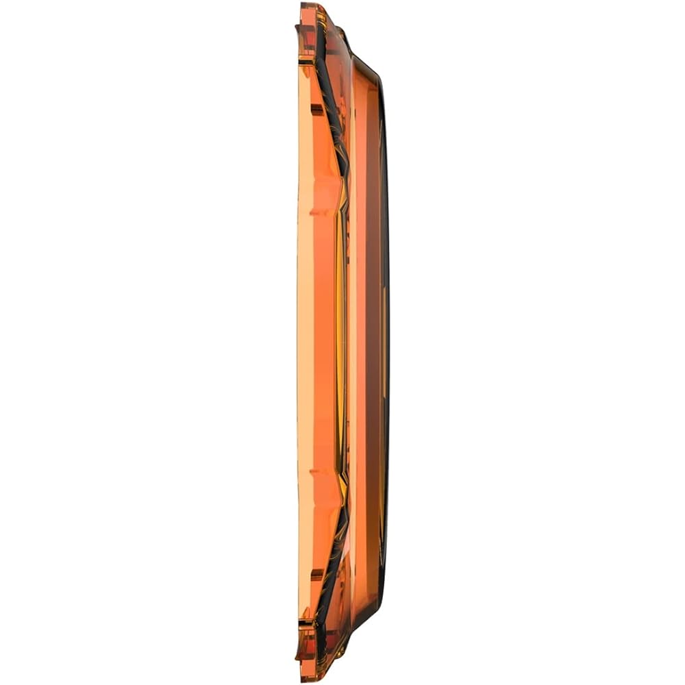 KC HILITES 5112 Gravity LED PRO6 Light Shield Cover 6 inch Amber Gravity LED PRO6 Light Shield cover
