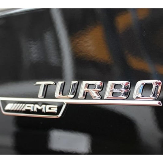 Benz W176 W117 Genuine AMG Turbo Fender Badge Left and Right Set