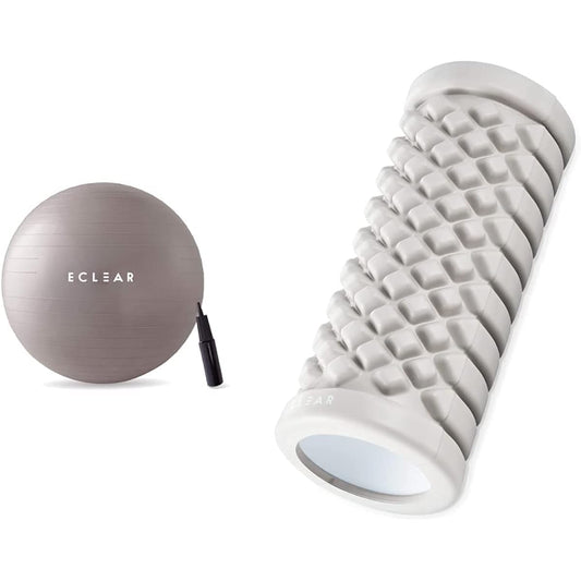 ELECOM Balance Ball 65cm Fitness with Air Pump Gray HCF-BB65GY