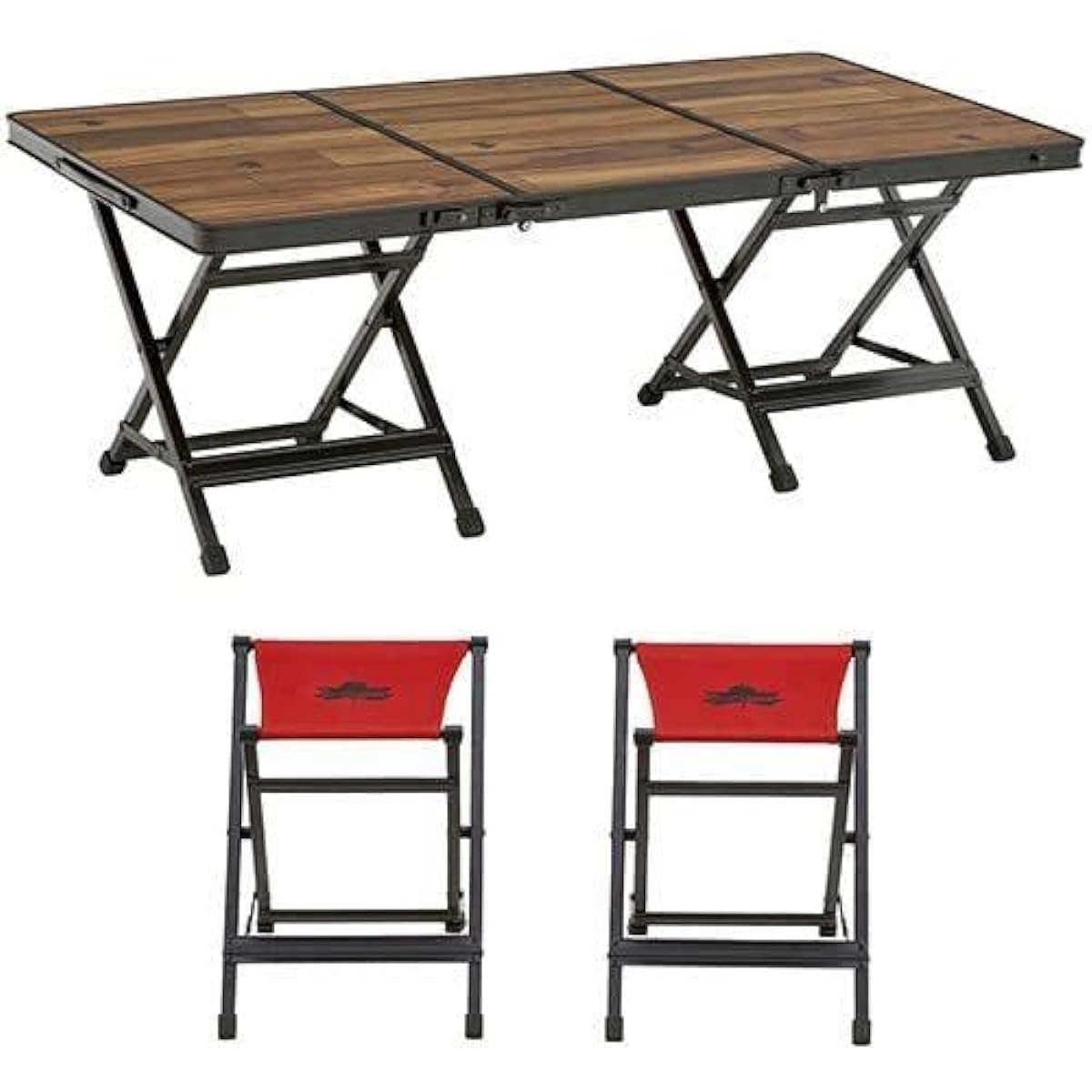 LOGOS Tracksleeper 3FD Cart-on Table Chair Set 2 73188005