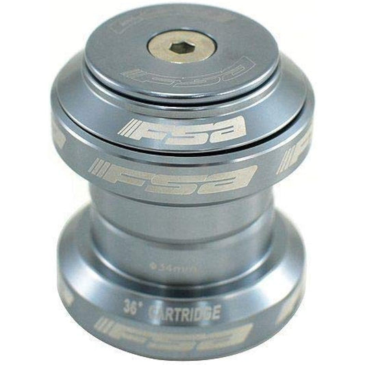 FSA Orbit MX 1-1/8Inches Threadless MTB Road Headset with Top Cap, Gray, NO.20, XTE1634