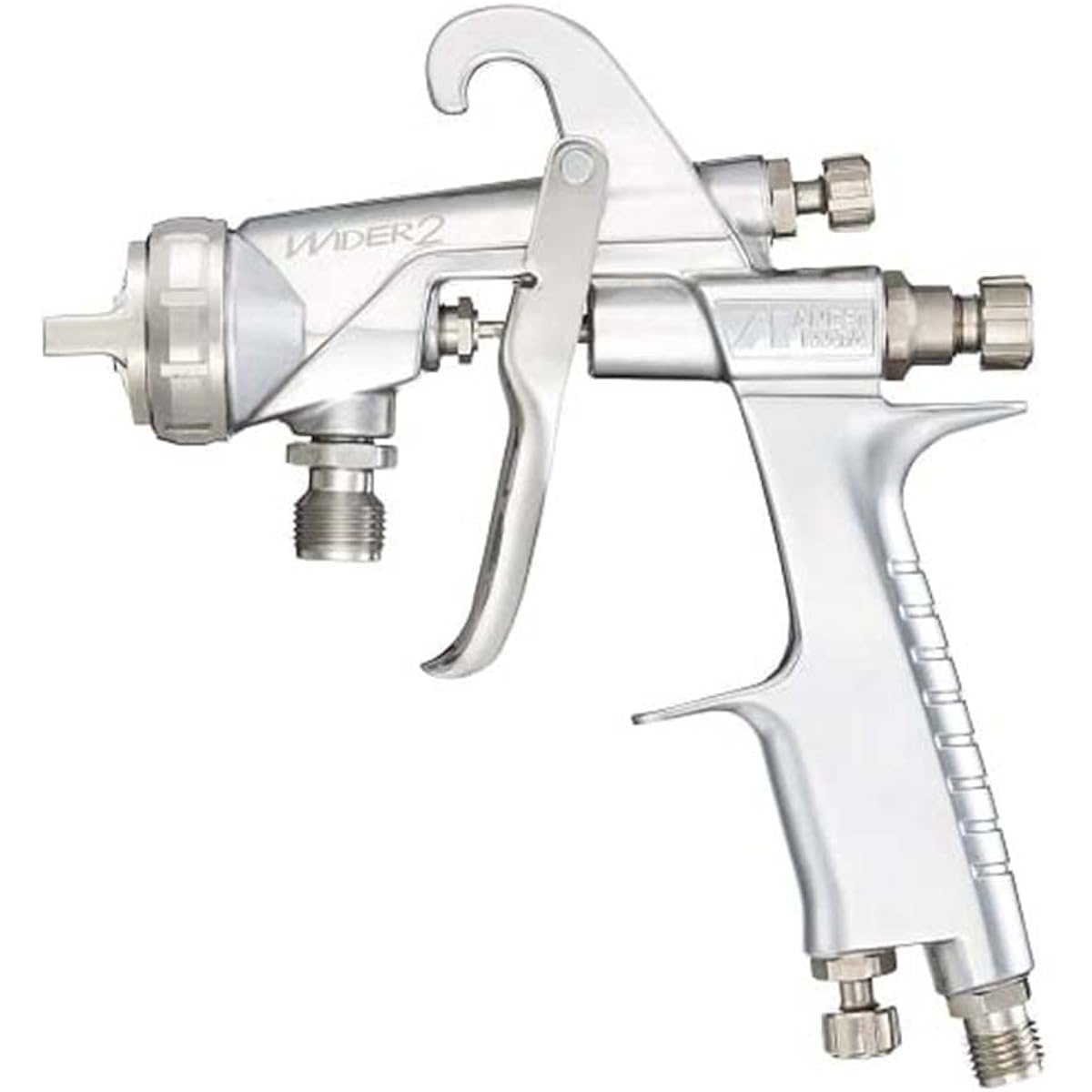 Anest Iwata WIDER Gun Series Suction Spray Gun Diameter φ2.0mm WIDER2-20R1S Silver