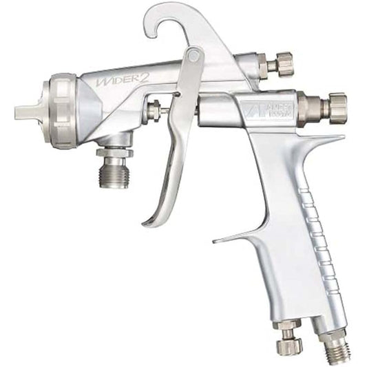 Anest Iwata WIDER Gun Series Suction Spray Gun Diameter φ1.8mm WIDER2-18K2S Silver