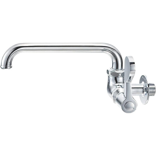 SANEI Horizontal adjustable faucet for kitchens, lever handle, 90 degree opening/closing, common for inland and cold regions, convenient, double thread screw A2310-13
