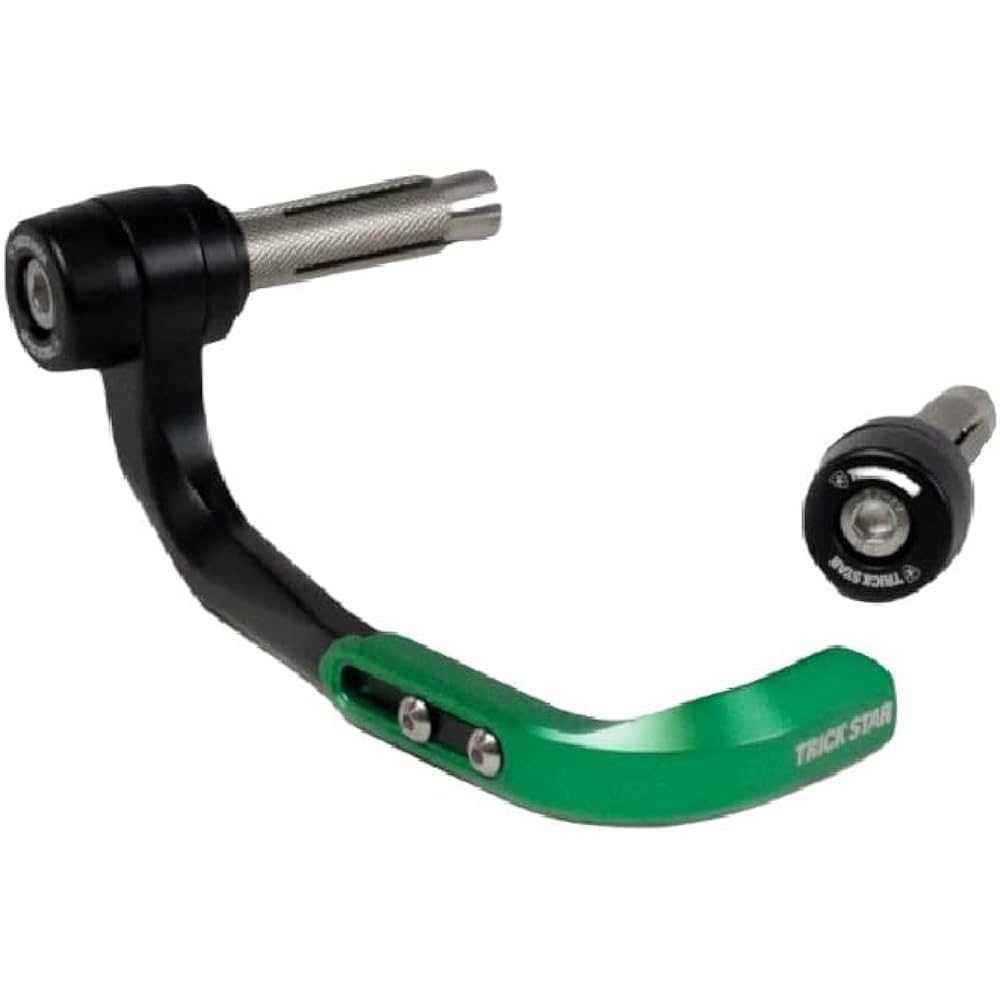 TRICK STAR Lever Guard Set Green KAWASAKI General Purpose LG-01K-GR