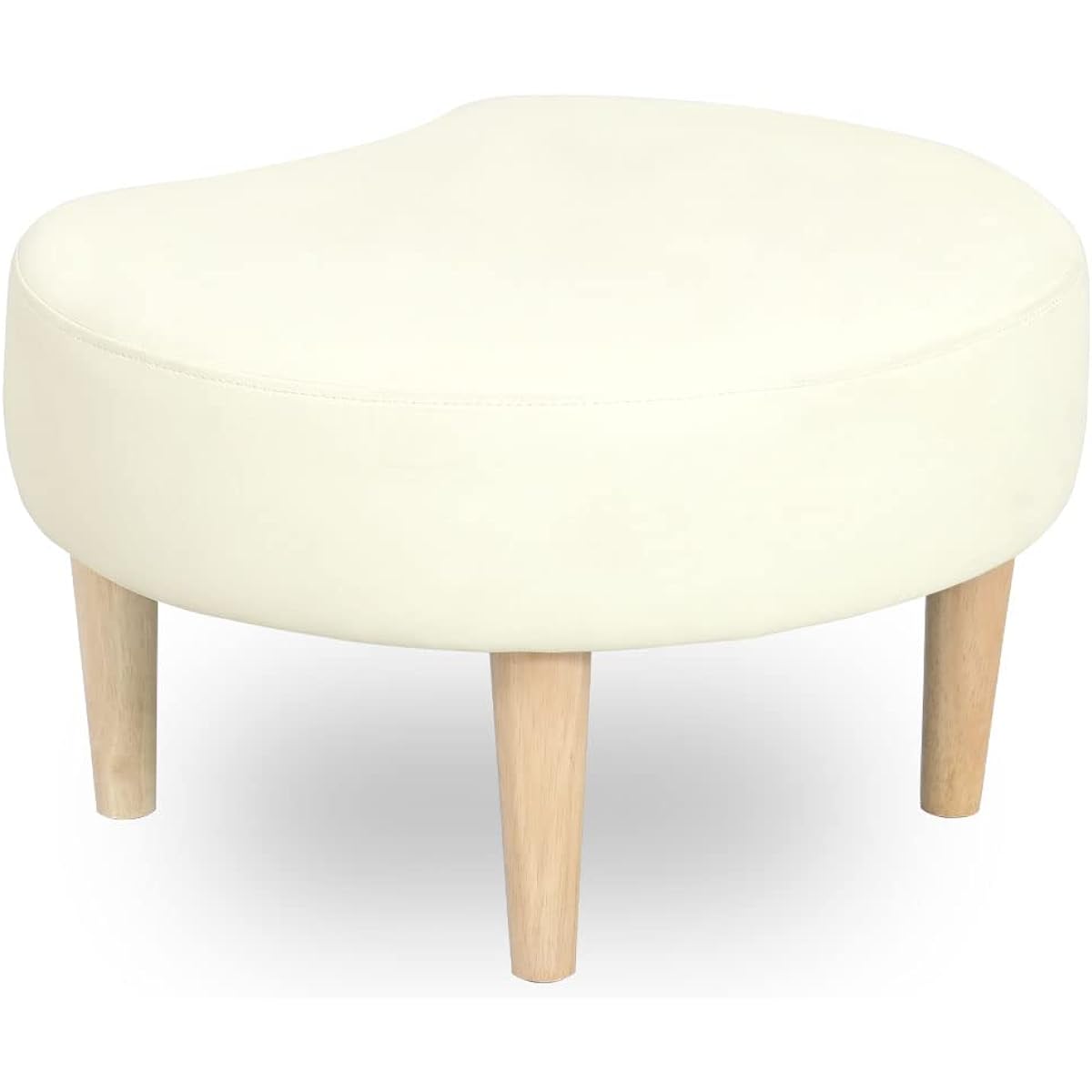 JK Plan Couch Sofa Compact Round Low Type Small PC Chair Two-Seater Small Stool Round White FSF-0003-IV