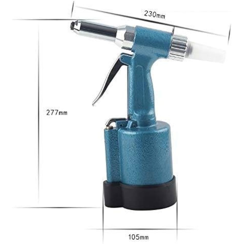 LK SHOP Air Riveter Air Riveter Cutting Tool Hole Drilling Rivet Mass Hitting Air Tool Aluminum Rivet Stainless Steel Rivet Riveter Instruction Manual Included