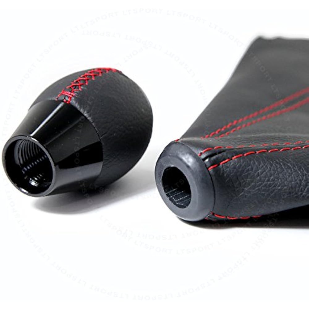 LT SPORT 00842148184101 Black Shift Knob 6 -speed + Boot Cover Combo