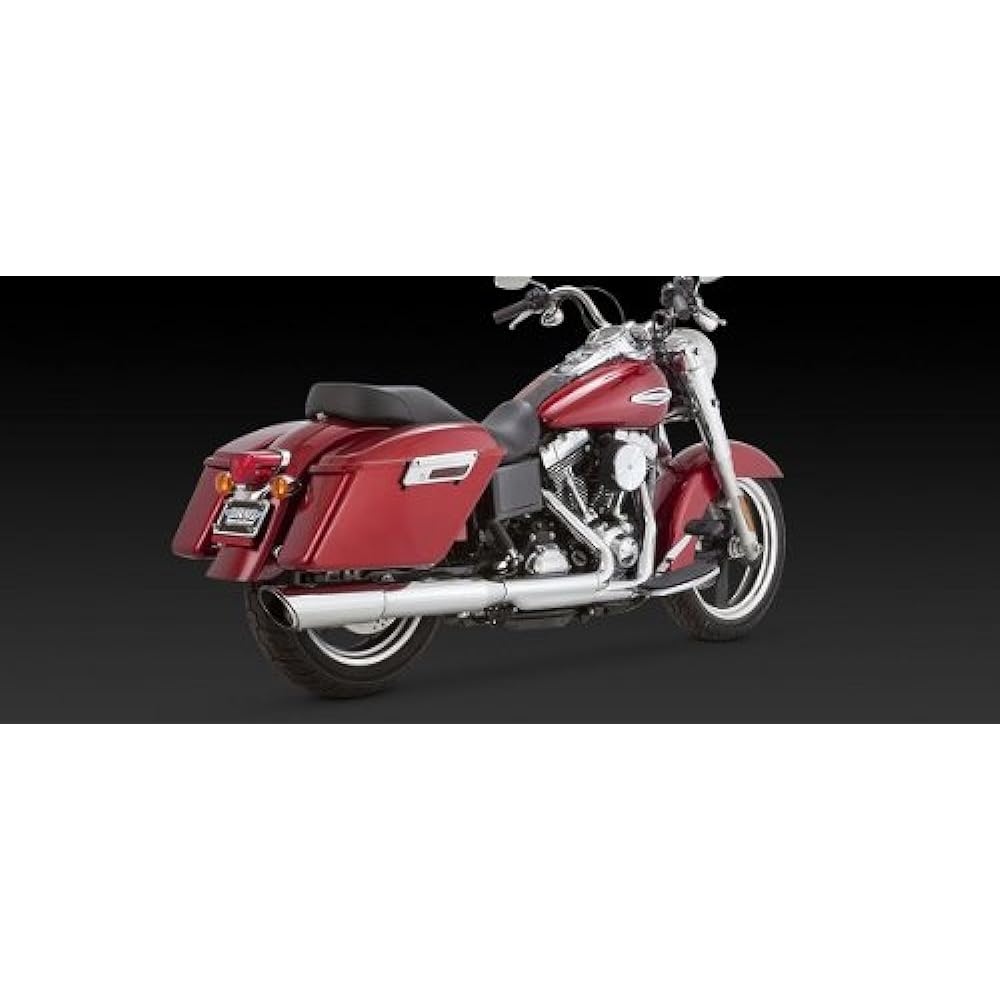 Vance&Hines Slip-on Twin Slash 2IN1 Collective Type Chrome Muffler FLD [Switchback] (12-16)/FXDL [Low Rider] (15-16) Only [TWIN SLASH 2-1] 1801-0576 16801 Harley-Davidson