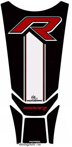 MOTOGRAFIX Tank Pad BMW R1200RS 15- Black/Red/White MT-TB032KRW