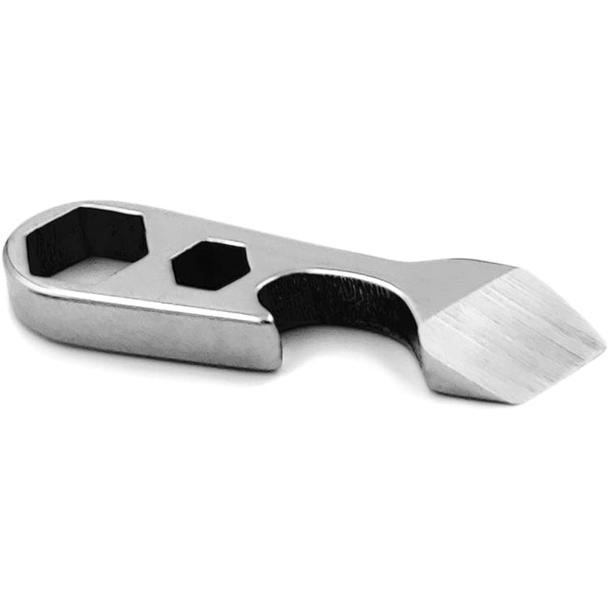 Claw2.0 World's Smallest Multi-Tool (Titanium) Makuake Outdoor Tool Bottle Opener Driver Wrench Spanner Tool Camping One Point Stylish Portable Cardboard Cutter Small Metal Match Simple Protects Nails Can Opener Great for Camping