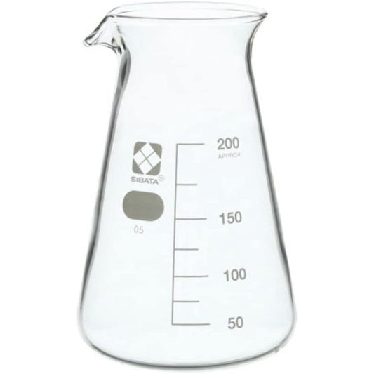 Shibata Kagaku Conical Beaker with guide scale 200mL 10 pieces