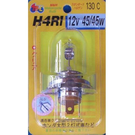 M&H Matsushima Halogen Bulb 12V45/45W Clear H4R1 130 Light
