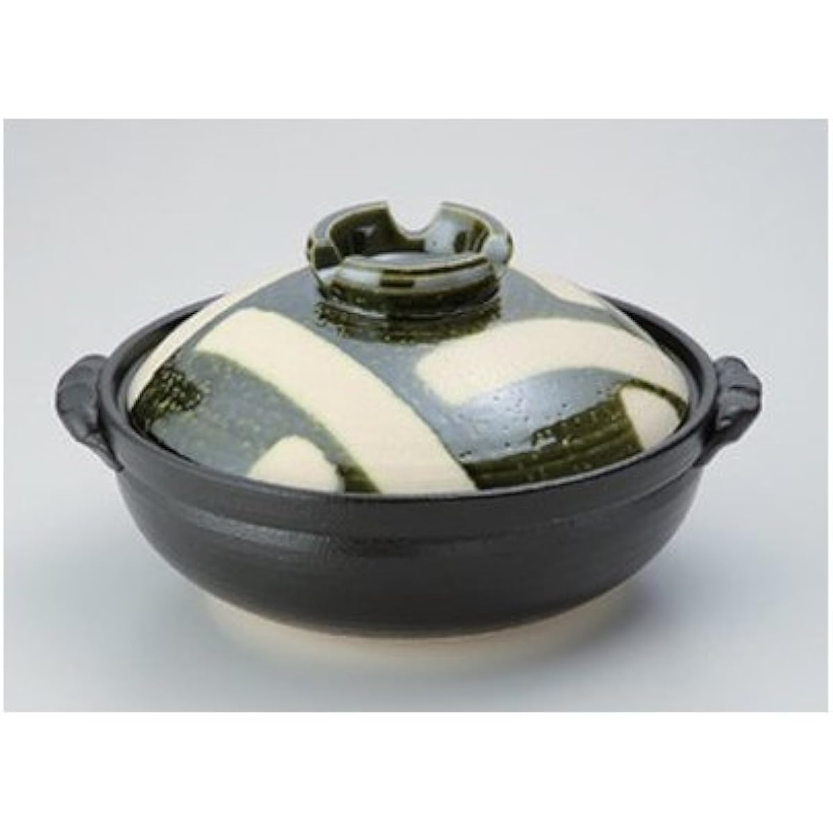 Eternal-yaki earthenware pot, Eruri lattice deep pot No. 9 [33 x 28.5 x 17cm・Height 10cm] Direct-fired ryotei, hotel, Japanese utensil, restaurant, business use