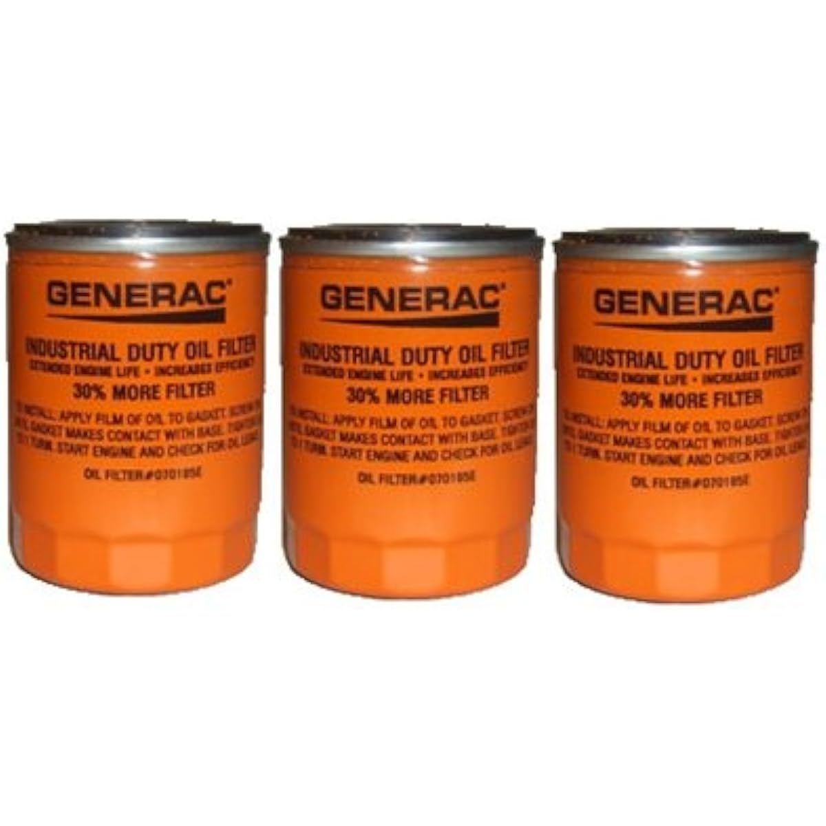 070185F GENERAC GUARDIAN Oil Filter 3 Pack