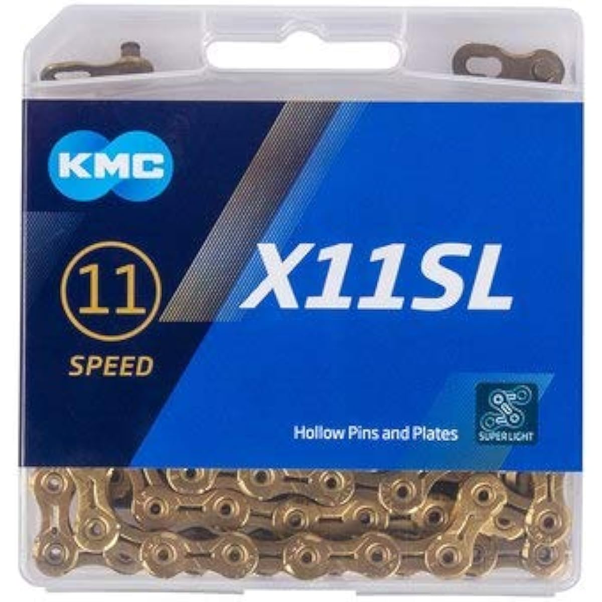 KMC X11SL Chain 11 Speed/11s/11 Speed 118Links (Gold) [Parallel Import]