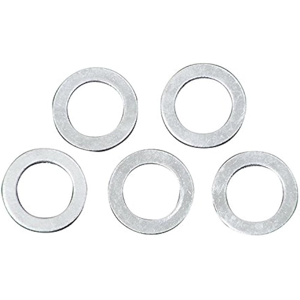 Bike Parts Center Aluminum Sealing Washer 12mm x 18mm x 1.5mm 100 pieces for sealing drains, banjos, etc. 900303