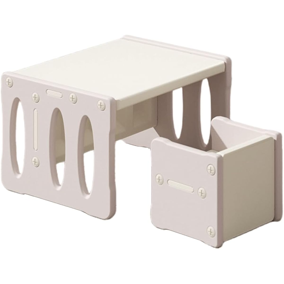 JOOHY Children's table and chair set, 2-piece set, kids desk, kids chair, table chair, for children, learning, drawing, entrance gift, nursery school/home use