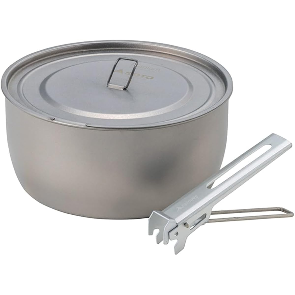 SOTO Made in Japan Titanium Pot, Deep/Shallow, Lightweight, Thickness 0.3mm, Compact Storage, Solo, Outdoor, Mountain Climbing, Trekking, Camping, Disaster Prevention [SOD-530 Titanium Pot 750/ SOD-531 Titanium Pot 1100]