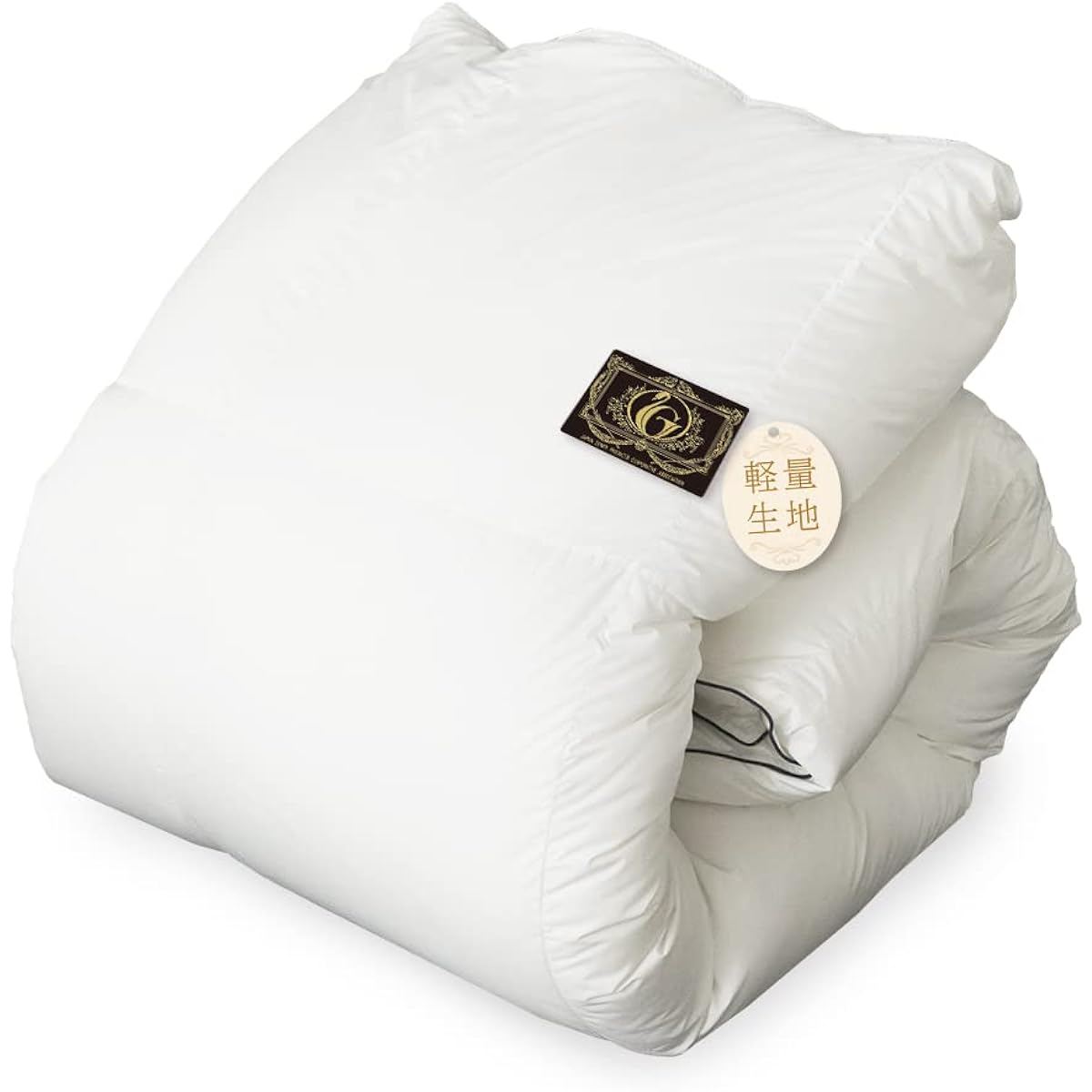 Iris Plaza Duvet 93% White Duck Down Ultra Light: Fabric 440g Down Power 350dp Premium Gold Label Single Ivory