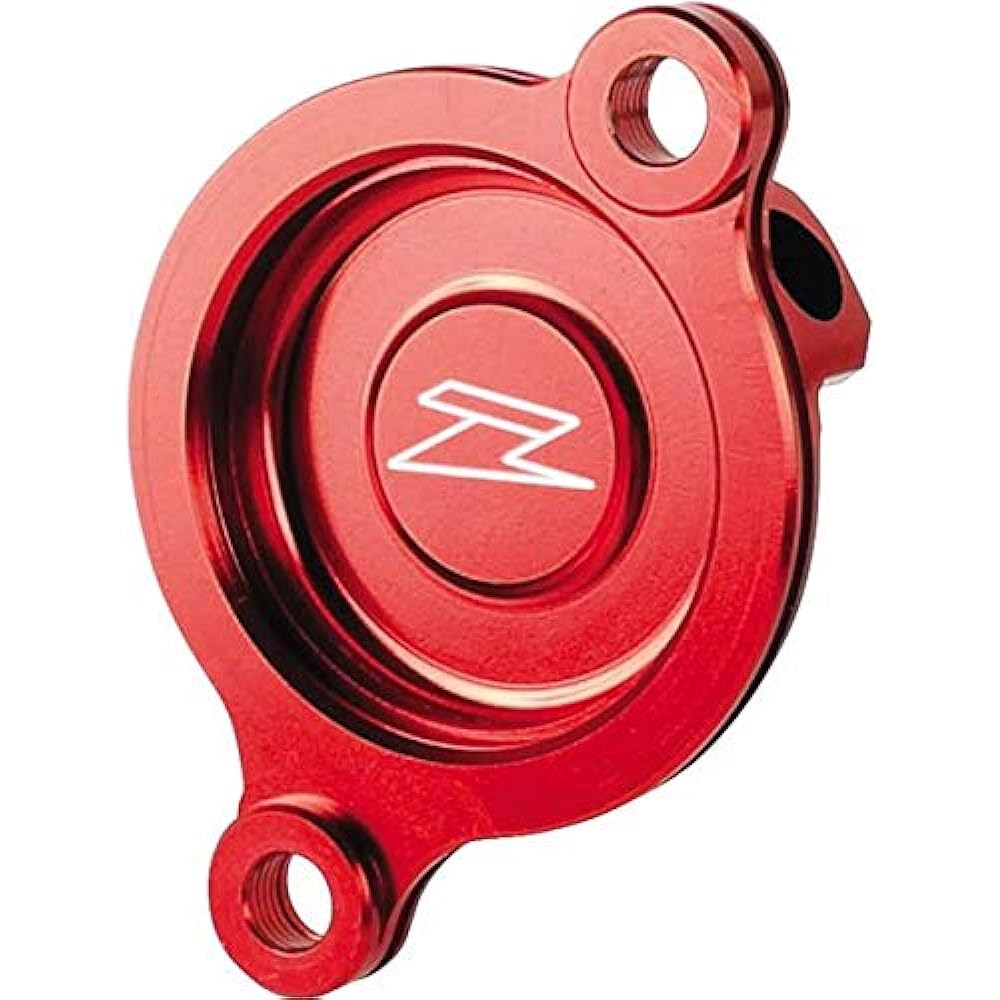 ZETA Oil Filter Cover Aluminum Red KAWASAKI KLX125(10-14) D-TRACKER125(10-14) KLX150S(09-13) ZE90-1193