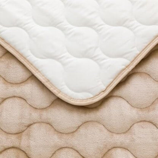 NITORI Nitori N Warm Double Super Easy to place bed pad single (N Warm WSP A2312) with microfiber cloth (width 100 x depth 200 cm) (beige)