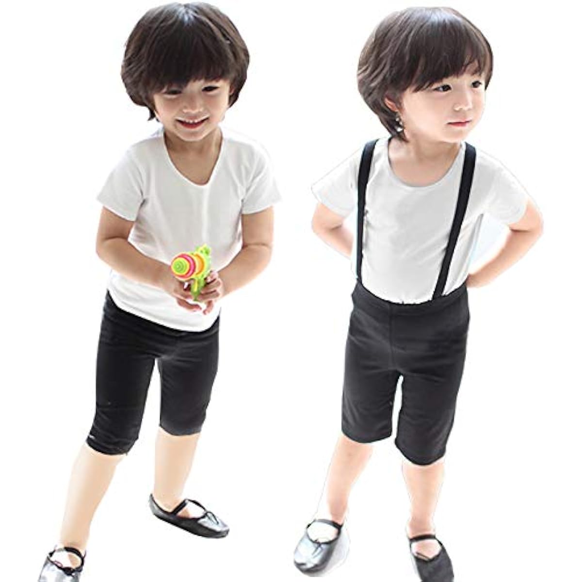 Manana ma31 Manana Spats Shirt Ballet Dance Top and Bottom Set Tops Pants Boys Kids Junior