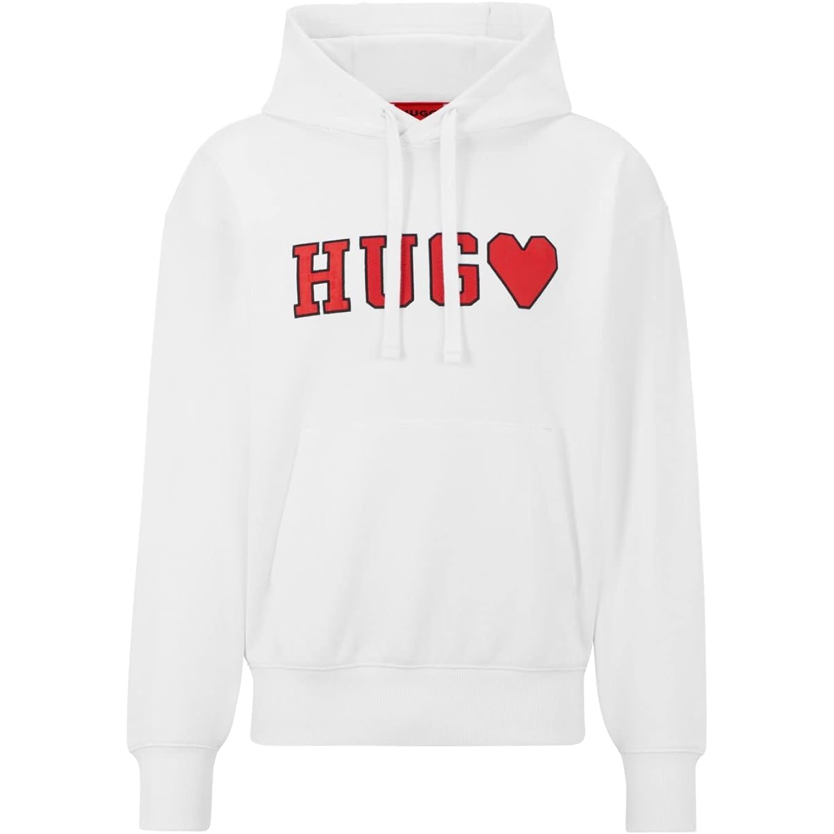 [HUGO] Hoodie Unisex Cotton Terry Logo Artwork Hoodie