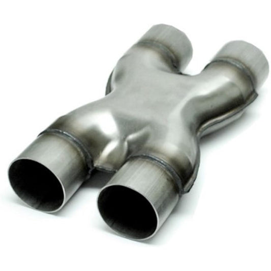 Exhaust stamp x pipe x pipe diameter 2.25 inch, 2.25 inch diameter dual-inlet dual outlet, aluminum plating chicken wsXP225-225 Wesdon exhaust stamp X pipe.