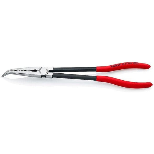 KNIPEX Long Reach Bent Needle Nose Pliers Total Length 280mm 2881-280SB