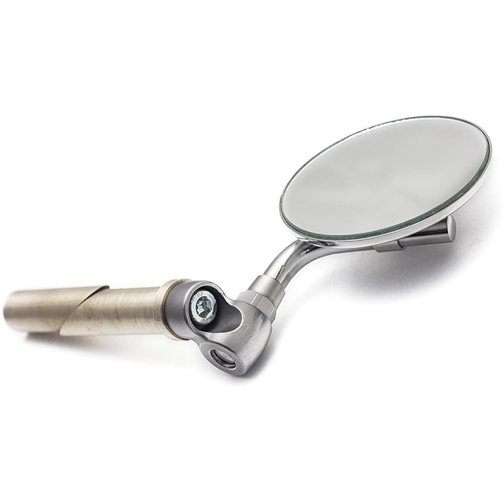 MOTOR ROCK JCMA Mirror Bar End φ80 Hairline 1.Brass (Brass Tag/Brass Rivet) MR-HC069H