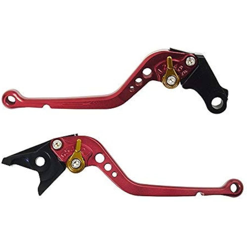 Bike Parts Center Billet Lever Brake Lever Clutch Lever General -purpose Custom Lever Unit Set Alumite Processing Red 910147