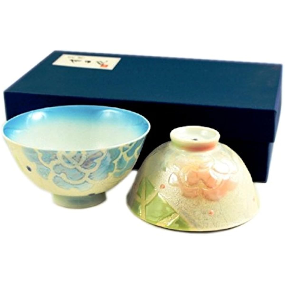 Arita ware Teisen kiln Raster rose set bowl (couple bowl)