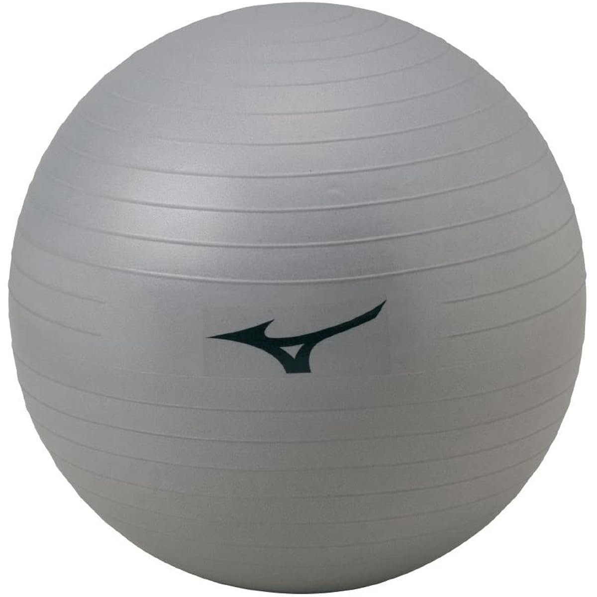 MIZUNO Health Training Equipment, Balance Ball, Diameter 55cm, Trunk Balance, Create Beautiful Posture, Build Physical Strength, PVC (Polyvinyl Chloride), Anti-Burst Specifications, Inflator Pump and Spare Stopper Included, Charcoal Gray C3JET203