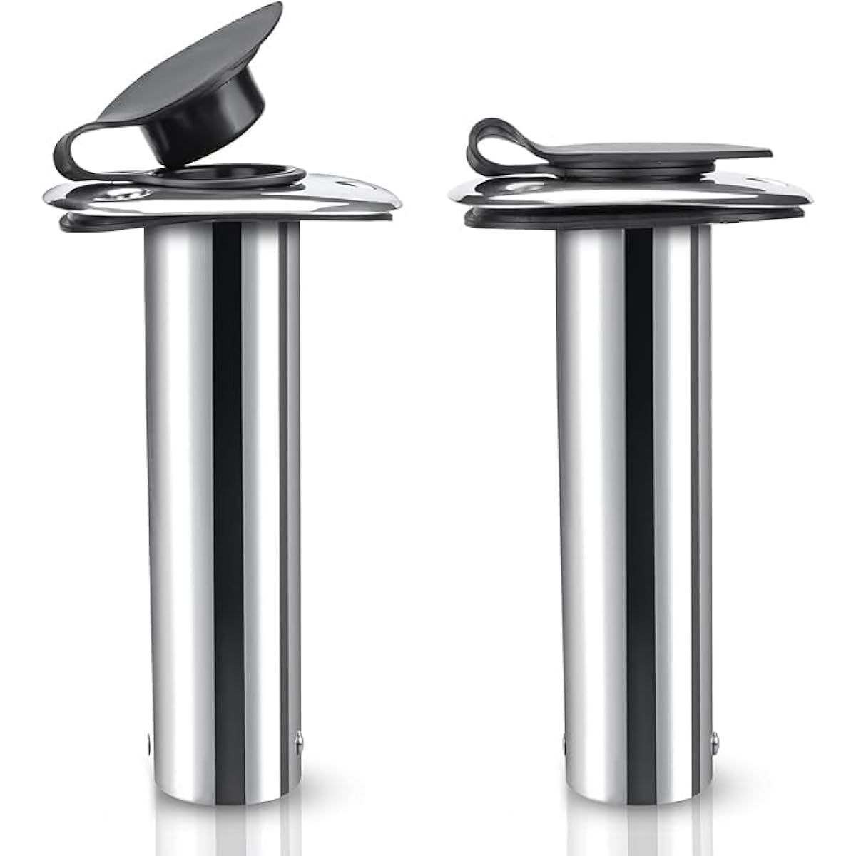 Amarine-made Stainless steel rod holder embedded in the gunwale straight 90 degree type internal hard guard specification 2 sets