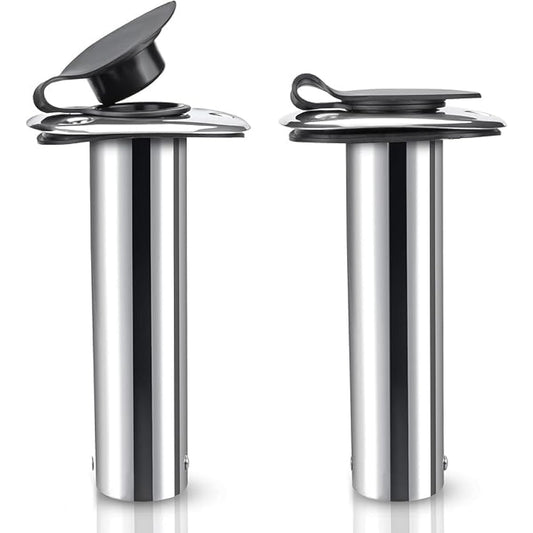 Amarine-made Stainless steel rod holder embedded in the gunwale straight 90 degree type internal hard guard specification 2 sets