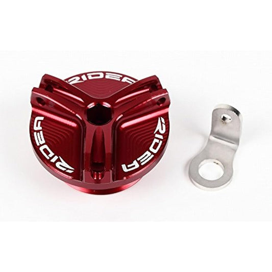 RIDEA Oil Filler Cap M30×1.5 Red KAWASAKI OFC-06-RD