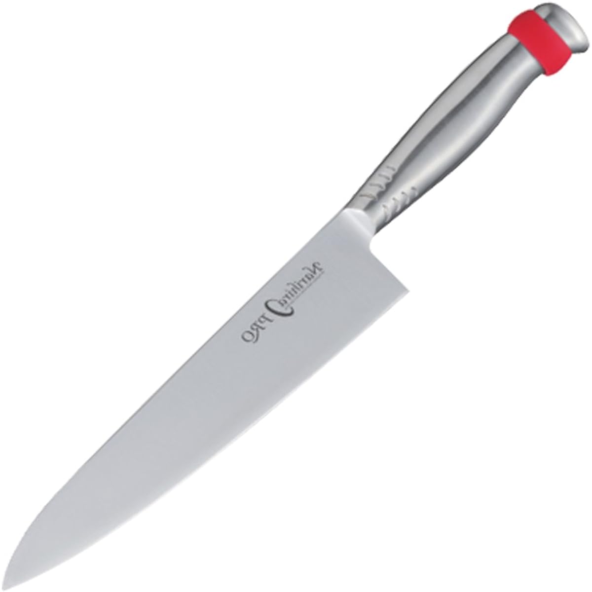 Yamashita Crafts NarihiraPRO All Stainless Steel (with Color Coded Ring) Gyuto 180mm Red 04-0419-0303