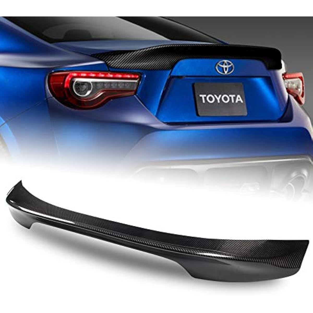 EPARTS TR-D Style Carbon Fiber Rear Spoiler Wing Trunk Lid Expansion Spoiler 2013-2017 Sion FR-S Subaru BRZ compatible
