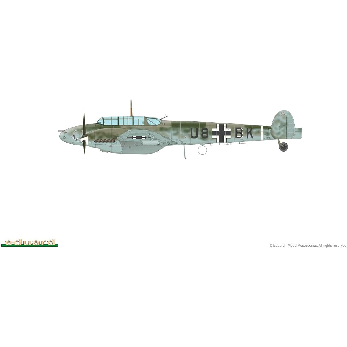 Eduard 1/72 Limited Edition Luftwaffe Bf110C/D Eagle Day Plastic Model EDU2132