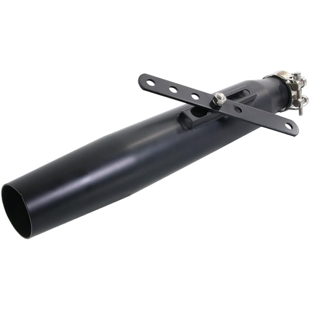 American Silencer Black Matte Black Inner Slip-on Muffler Motorcycle Universal Motorcycle Parts