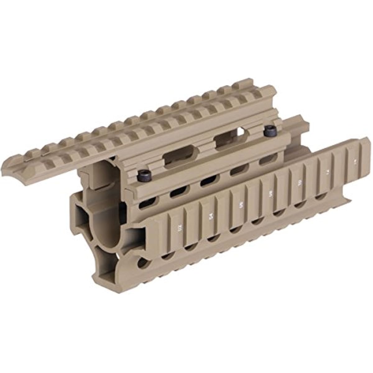 Metal Pro Model Quad Rail System Picatinny Rail RIS Handguard AK47 TAN