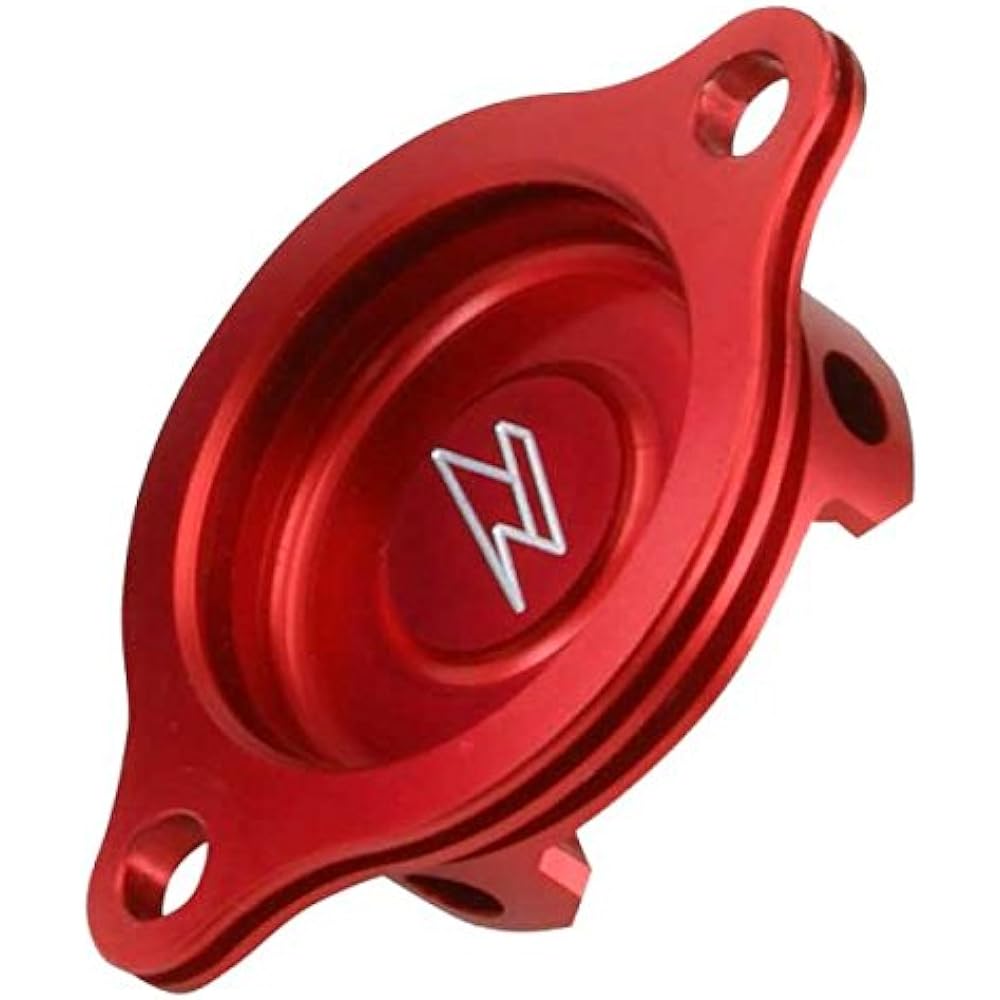 ZETA Oil Filter Cover Aluminum Red KAWASAKI KLX125(10-14) D-TRACKER125(10-14) KLX150S(09-13) ZE90-1193