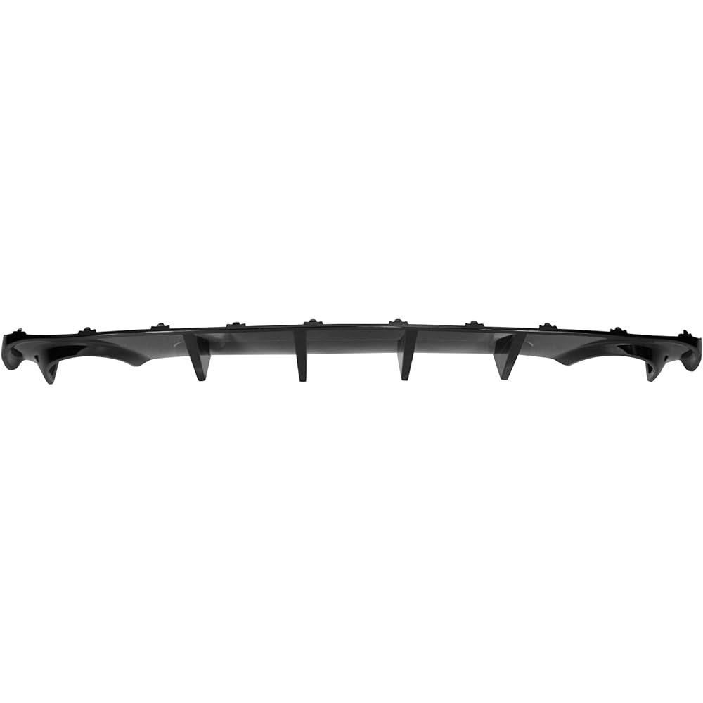IKON MOTORSPORTS Rear Bumper Diffuser 2015-2023 DODGE CHARGER BASE & SXT compatible Rear Bumper Lip Diffuser Splitter Gloss Black PP