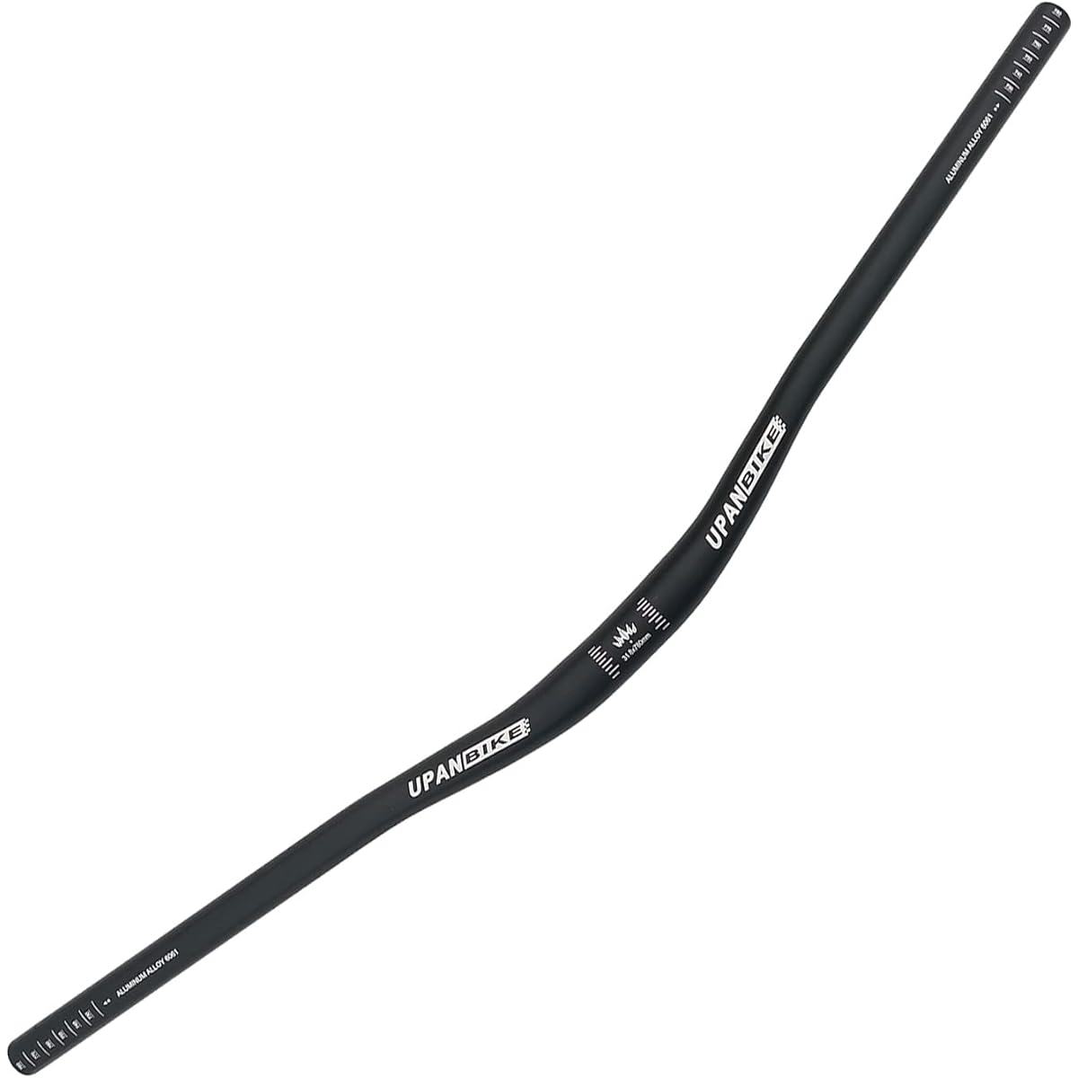 UPANBIKE 31.8mm MTB Handlebar Mountain Bike Bicycle Extra Long Handlebar 780mm Riser Bar (780mm, Black)