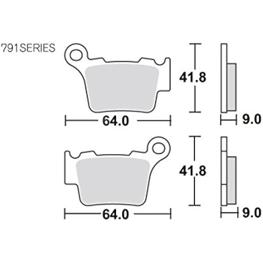 KITACO SBS Brake Pad 791SI Sinter Metal Husqvarna KTM Brembo Caliper etc. 777-0791070