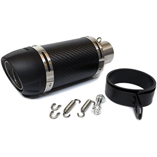 Universal 50.8mm Carbon Short Silencer GP Slip-On Muffler